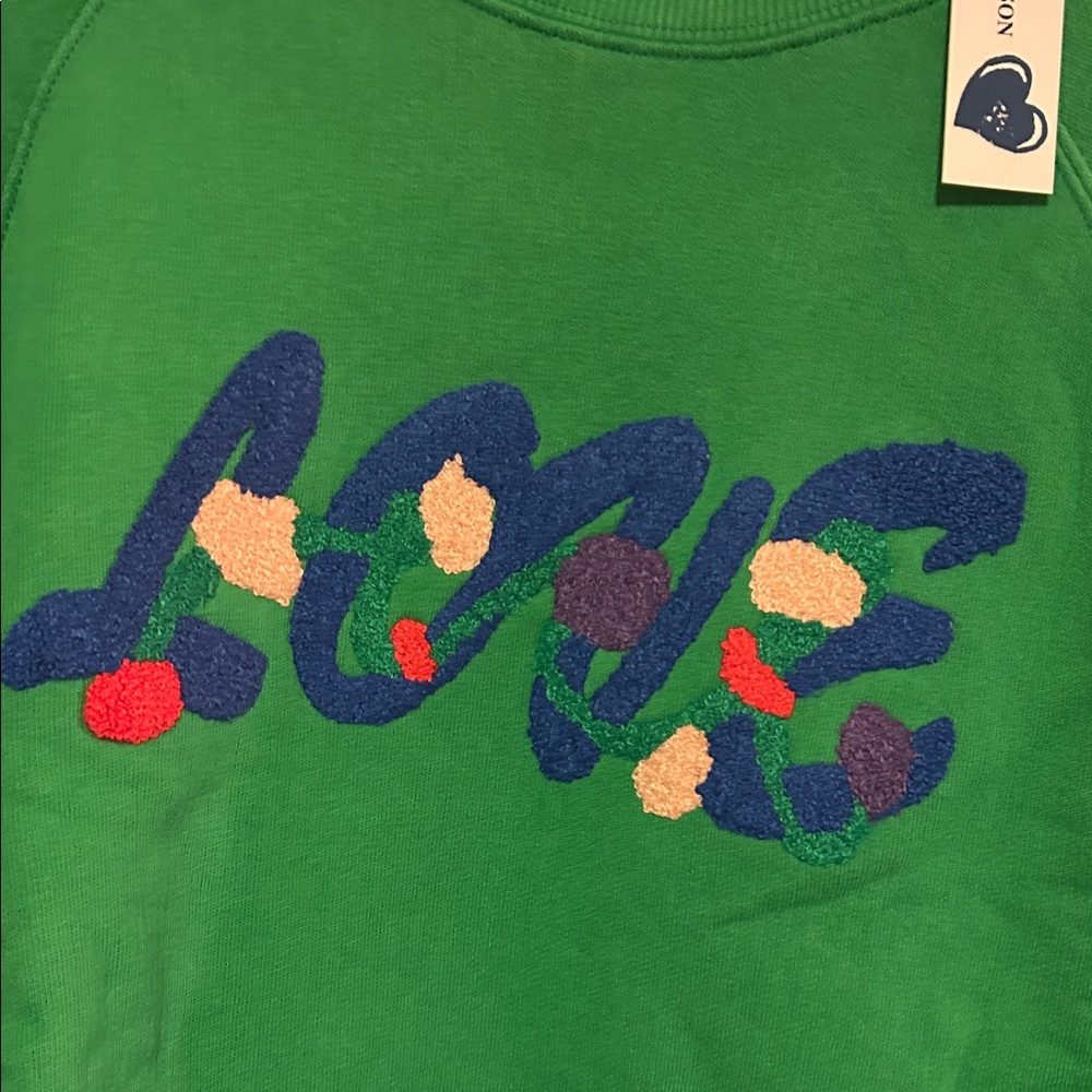 Just Madison Boutique SOFT Green Love Sweatshirt St. Patrick’s Day Gift Medium